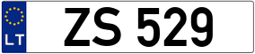 Trailer License Plate